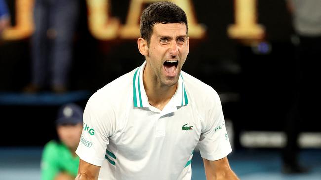 Return of Serb? Tennis star Novak Djokovic has shown Australia – and the world – how Covid has turned us into a baying mob of paranoid vigilantes. Picture: AFP