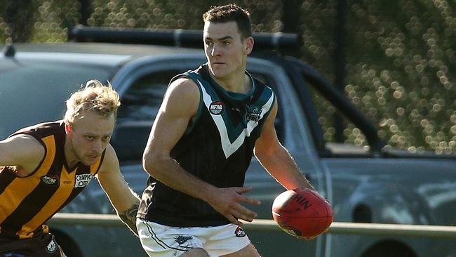 Jacob Lawson in action for Laurimar. Picture: Hamish Blair