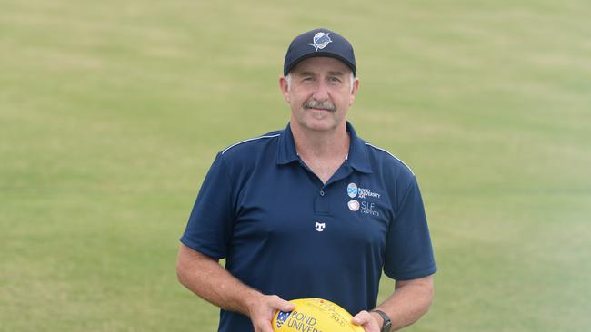 Bond Sharks coach Shane Atkins. Picture: Lawrence Pinder