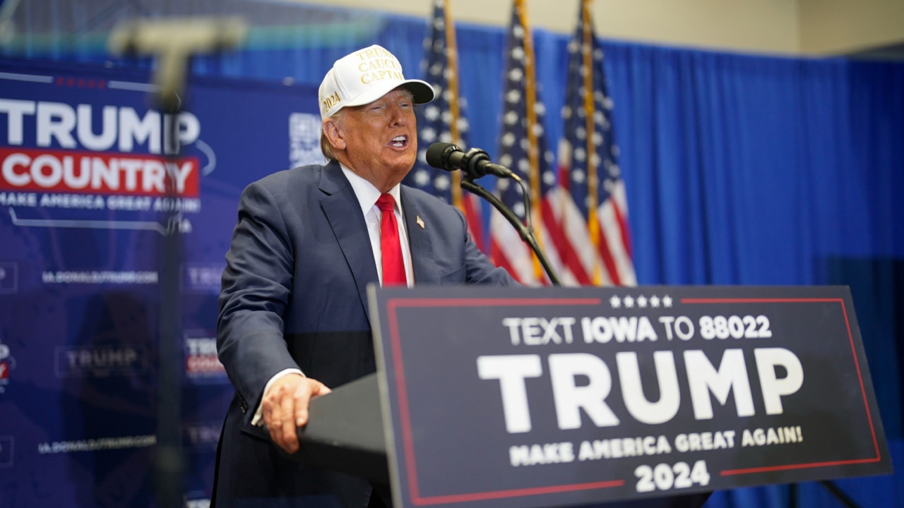 Donald Trump urges Iowa supporters who are ‘sick as a dog’ to vote