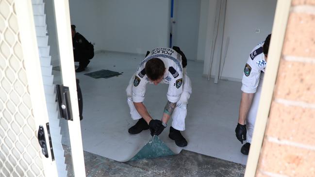 Police search the home of Nirmeen Noufl, on Juno Parade in Greenacre, after she was arrested last month and charged with murder over the death of her husband in 2023. Picture: NSW Police