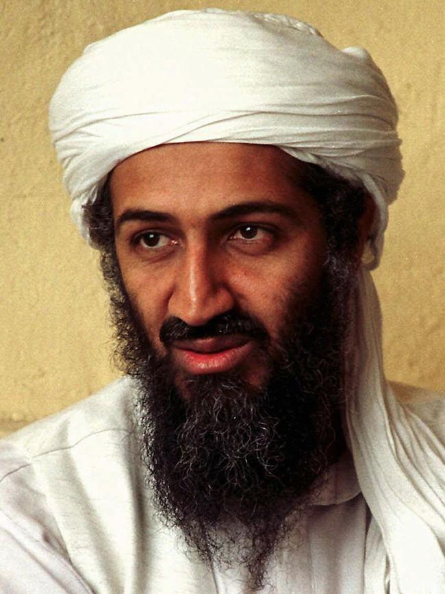 Osama bin Laden in Afghanistan. Picture: AP Photo