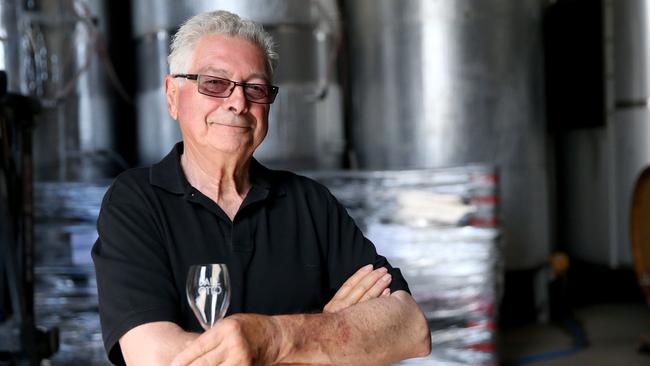 Cool and cloudy: Otto Dal Zotto introduced prosecco to Australia, with his sons Michael and Christian now continuing his legacy. Picture: Andy Rogers