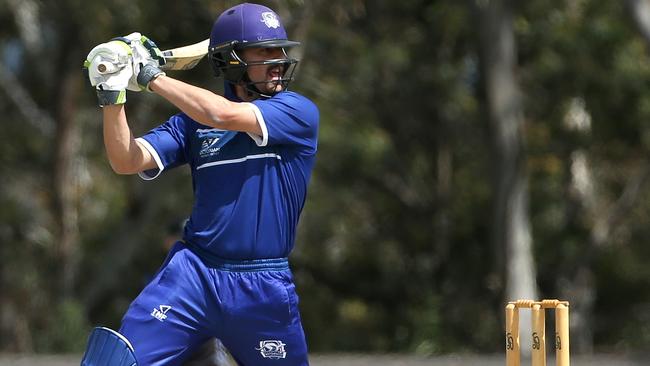 Josh Trembearth in action for Greenvale Kangaroos. Picture: Hamish Blair