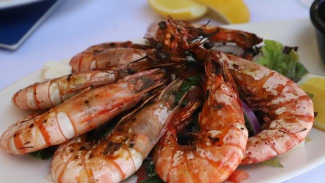 Cyren’s garlic prawns. Picture: Jenifer Jagielski