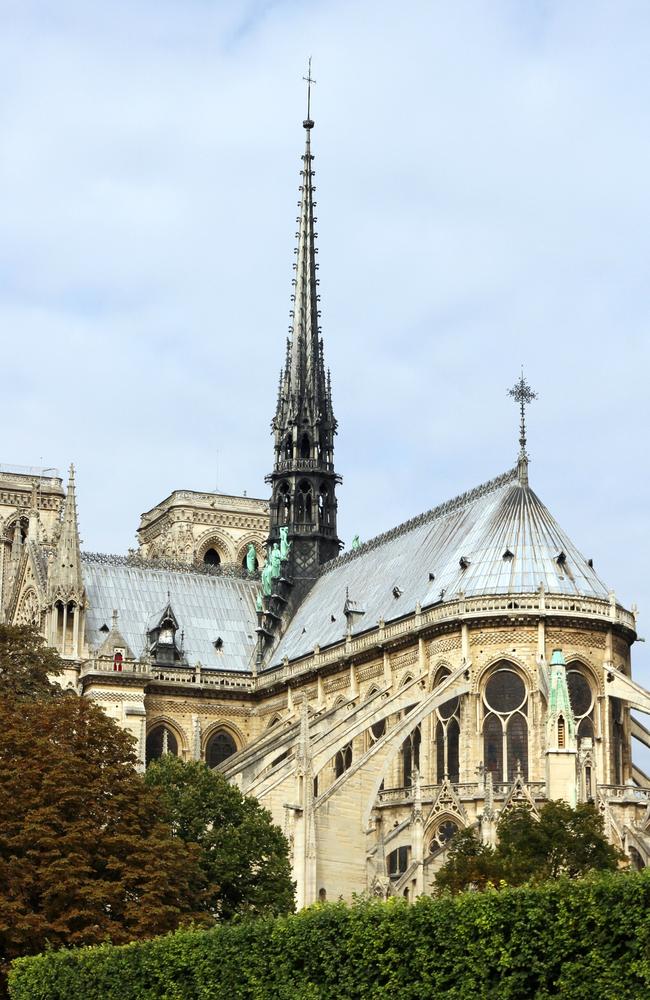 Another view of the now fire affected area of the cathedral, pictured before the fire. Picture: istock