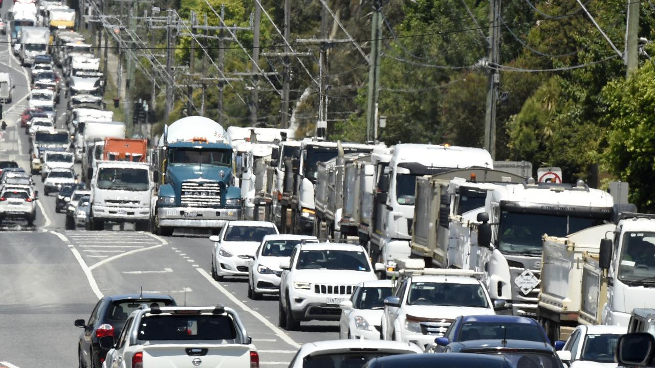Traffic congestion in Melbourne. Picture: NewsWire / Andrew Henshaw