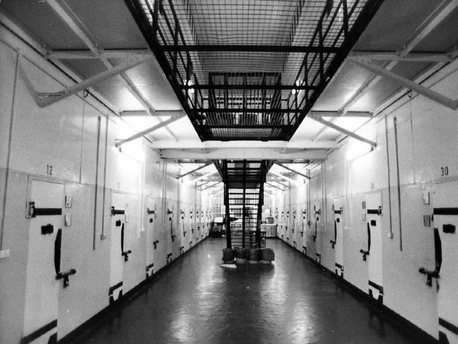 Prison cells at Long Bay in 1989. Picture: Bob Barker