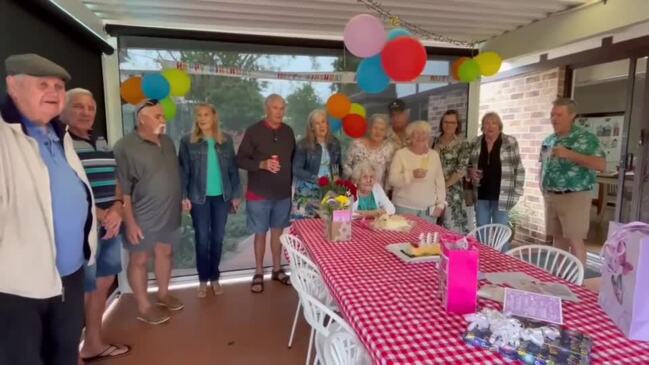 Fraser Coast's Cecilia Hynes celebrates 105th birthday.