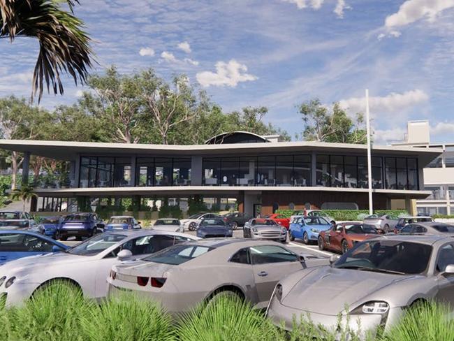 An artist's impression of the proposed $10.2 million in alterations and additions to the Royal Motor Club Broken Bay at Newport.