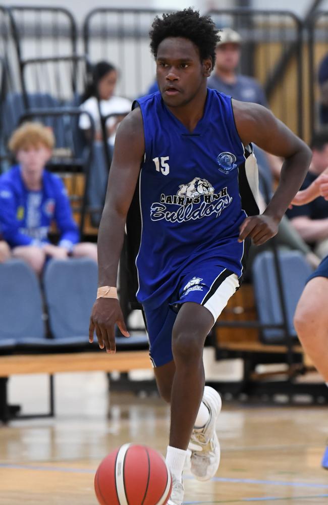 Ben Accoom in action. Picture: Basketball Queensland