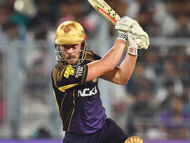 Chris Lynn in action for the Kolkata Knight Riders in the Indian Premier League last year. Picture: Getty Images  