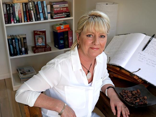 Author Debi Marshall at her Hobart home. Picture: SAM ROSEWARNE