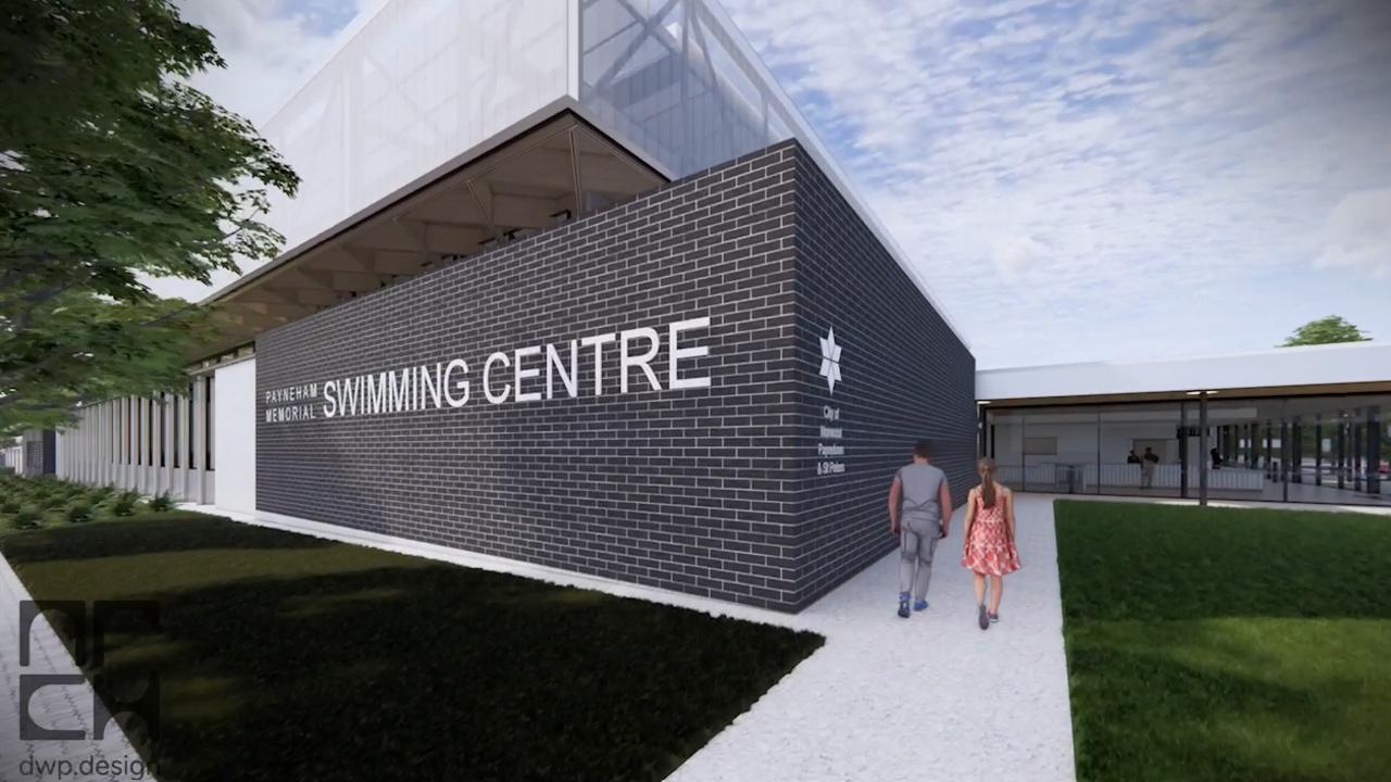 An artist impression of the Payneham Memorial Swimming Centre development.