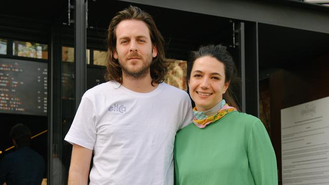 Federico and Melissa Pisanelli, the duo behind popular Italian diner Etica and vegan fine dining restaurant Allegra. (AAP Image/Morgan Sette).