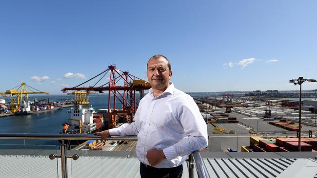 Patrick Chief Executive Michael Jovicic at the Patrick Terminals in Sydney. Picture: Bianca De Marchi