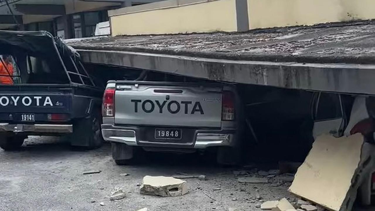 The earthquake destroyed critical infrastructure in the Vanuatuan capital Port Vila. Picture: Michael Thompson / Facebook account of Michael Thompson / AFP