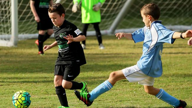 The U10's Rouse Hill Rangers v North Rocks last year. Picture: Justin Sanson