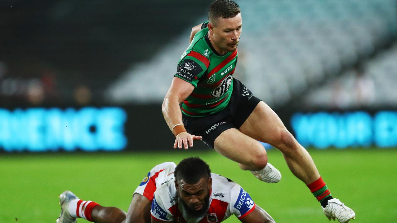 Souths hooker Damien Cook had his best game of the year. Picture: Mark Metcalfe/Getty Images