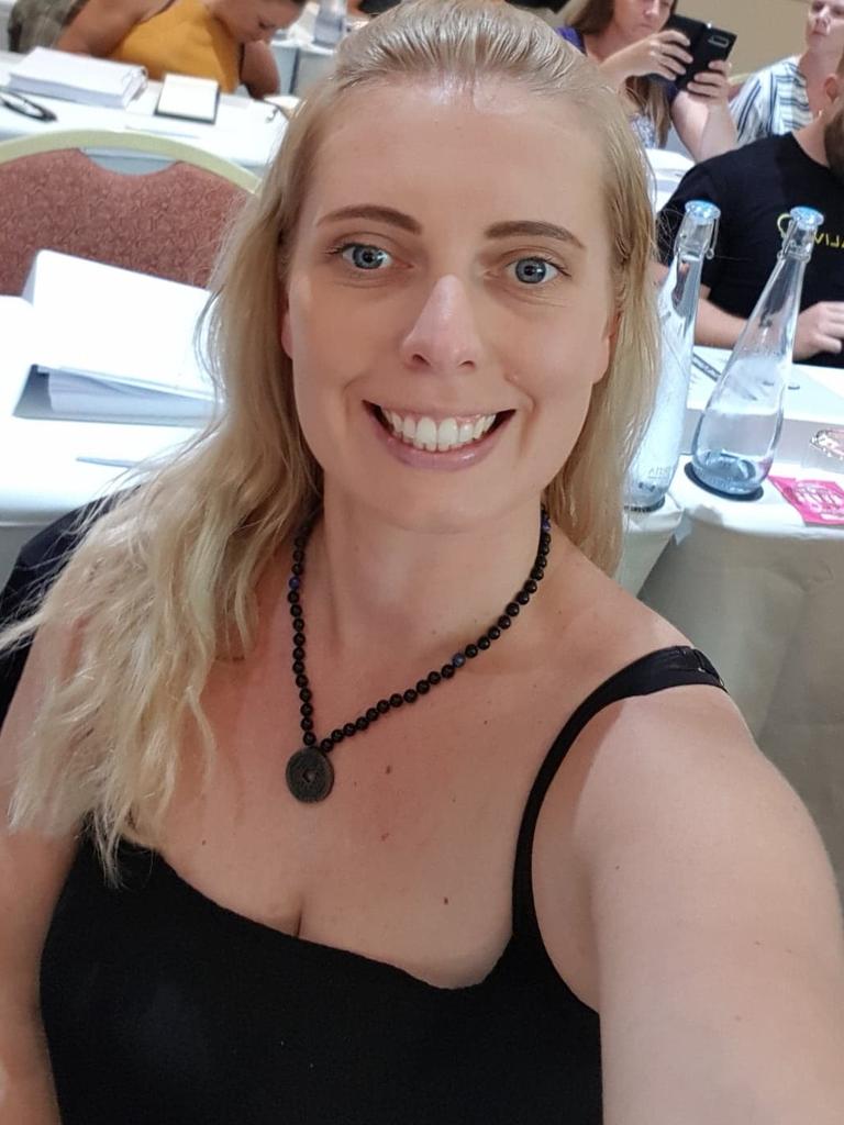 AFTER: Having found a way through her addiction, the mum-of-two now helps others through her coaching business. Picture: Supplied/Renee Claire