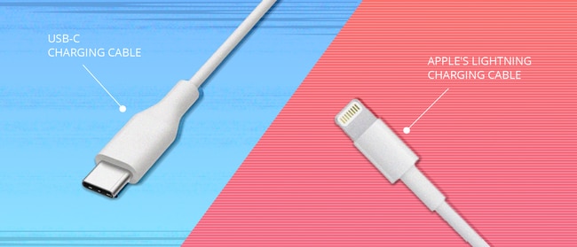 USB-C vs Lightning Cable