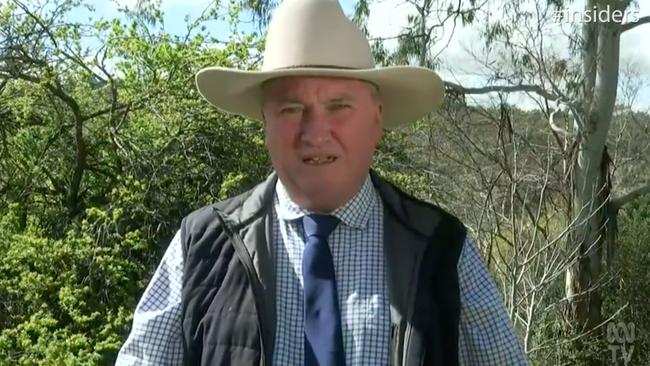 Barnaby Joyce is facing a split partyroom over climate change issues. Picture: ABC