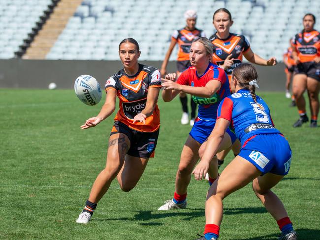 Tiana Lee-Thorne will captain Wests Tigers in the Tarsha Gale Cup. Picture Thomas Lisson