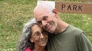 Israeli hostages Judi Weinstein and Gad Haggai. Picture: AP