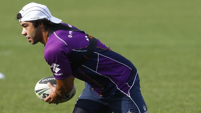 Joel Romelo, during his stint for Melbourne Storm. Picture: Michael Klein