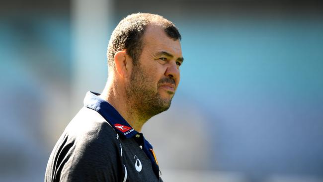 Wallabies coach Michael Cheika has been accused of using his kids for sympathy.