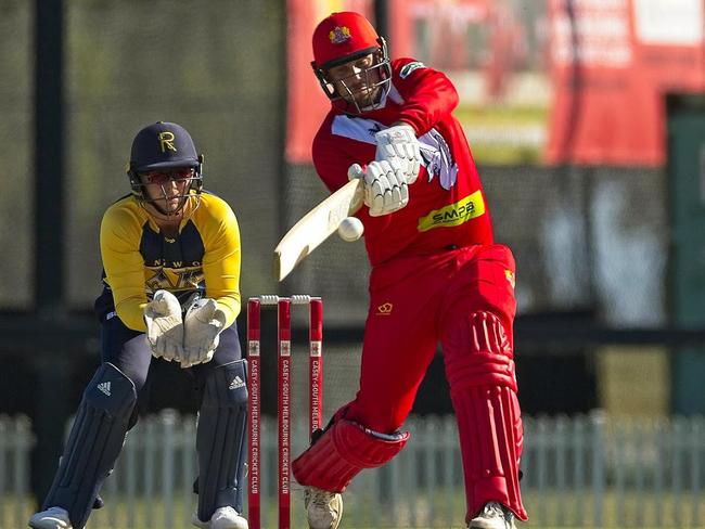 A conversation at a golf day set Luke Manders on the path back to Premier Cricket. Pic: Chris Thomas.