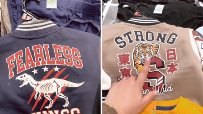 What's on offer for the boys... Image: TikTok / @curvatureclothing