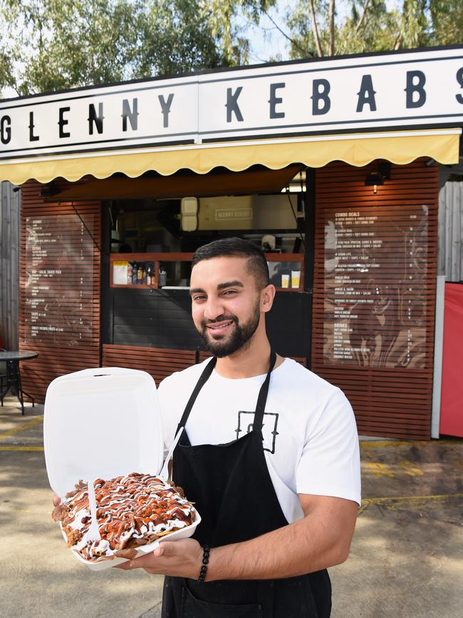 Asad Syed’s Glenny Kebabs on Springvale Rd is drawing huge crowds. Picture: Lawrence Pinder