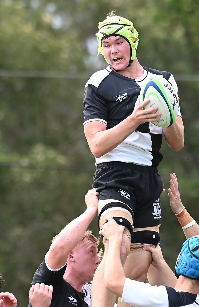 Iona College No 5 AIC First XV rugby union between Iona College and St Edmund's College. Saturday May 4, 2024. Picture, John Gass