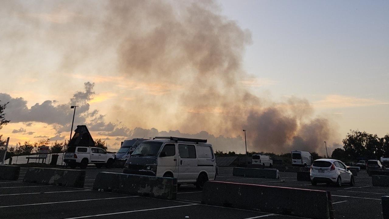 The smoke could be seen from kilometres away. Photo: George Manolis.