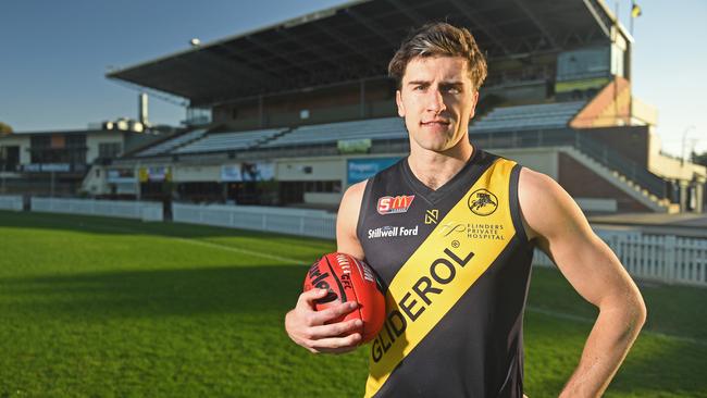 Glenelg defender Max Proud will captain the club in 2020. Picture: Tom Huntley