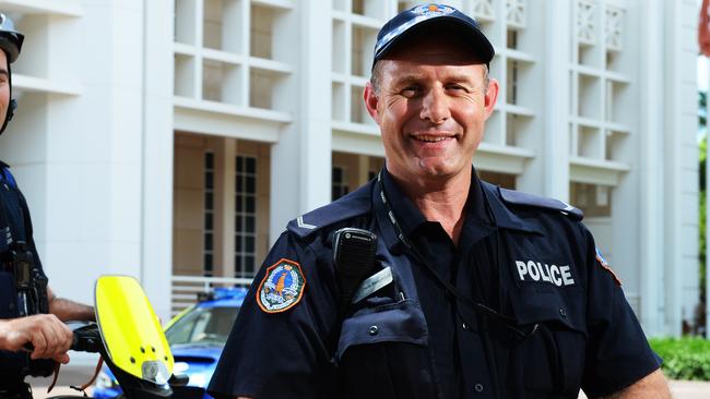 NT Police Sergeant Chris Beaumont has been suspended without pay. Picture: Supplied.