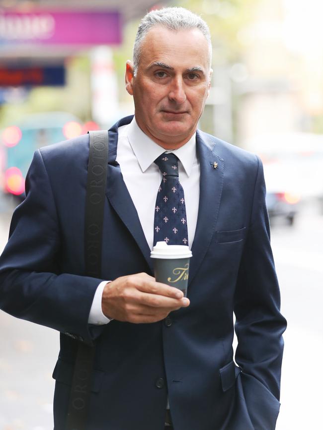 Liberal MP John Sidoti arrives at his ICAC hearing. Picture: John Grainger