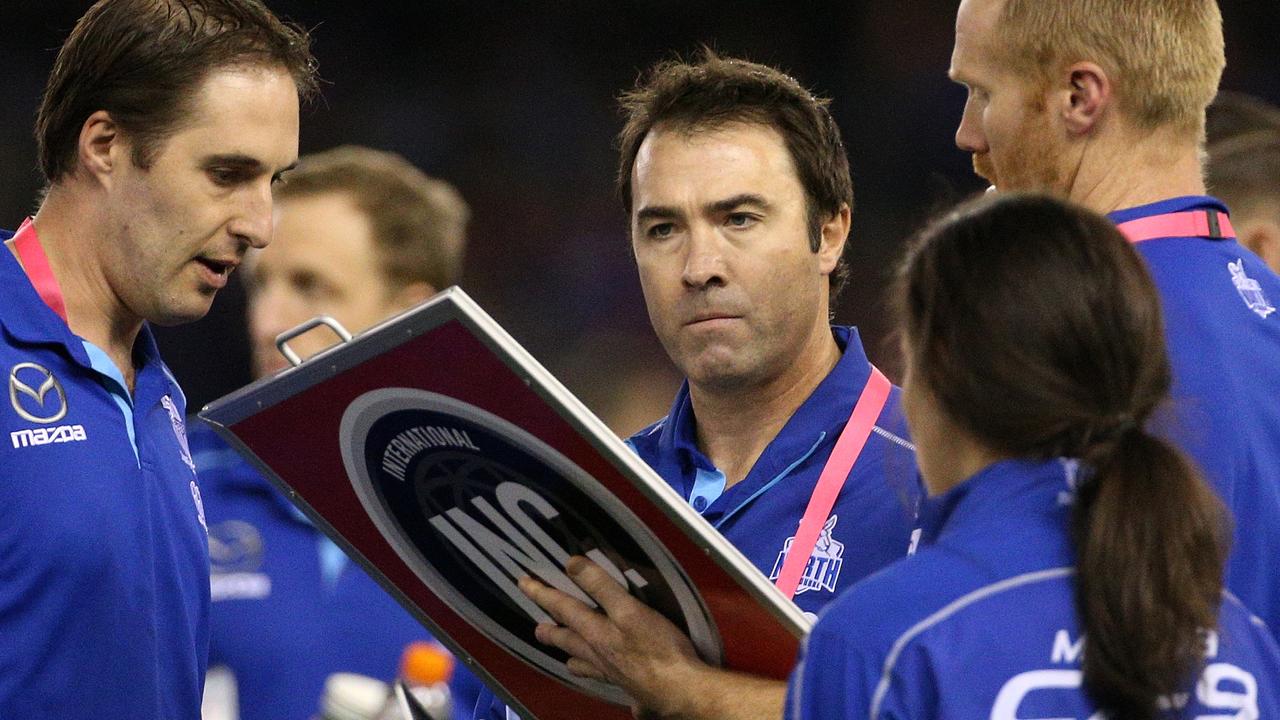 Brad Scott is set to confirm his exit from North Melbourne on Saturday. (AAP Image/Hamish Blair)