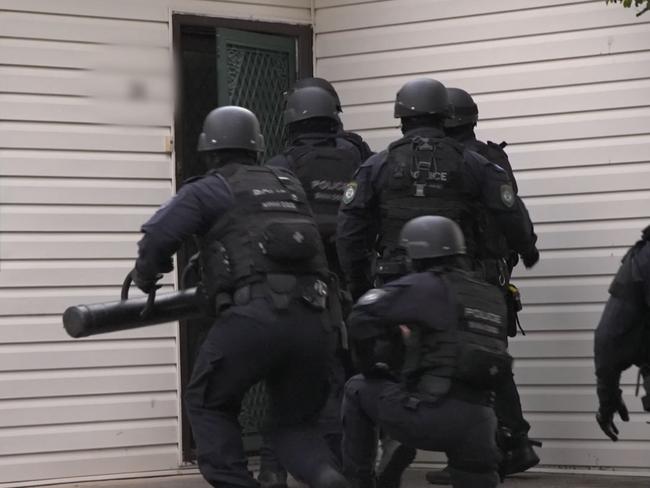 Police arrested a 19-year-old on Wednesday over the riot outside an Assyrian church on Monday. Picture: NSW Police