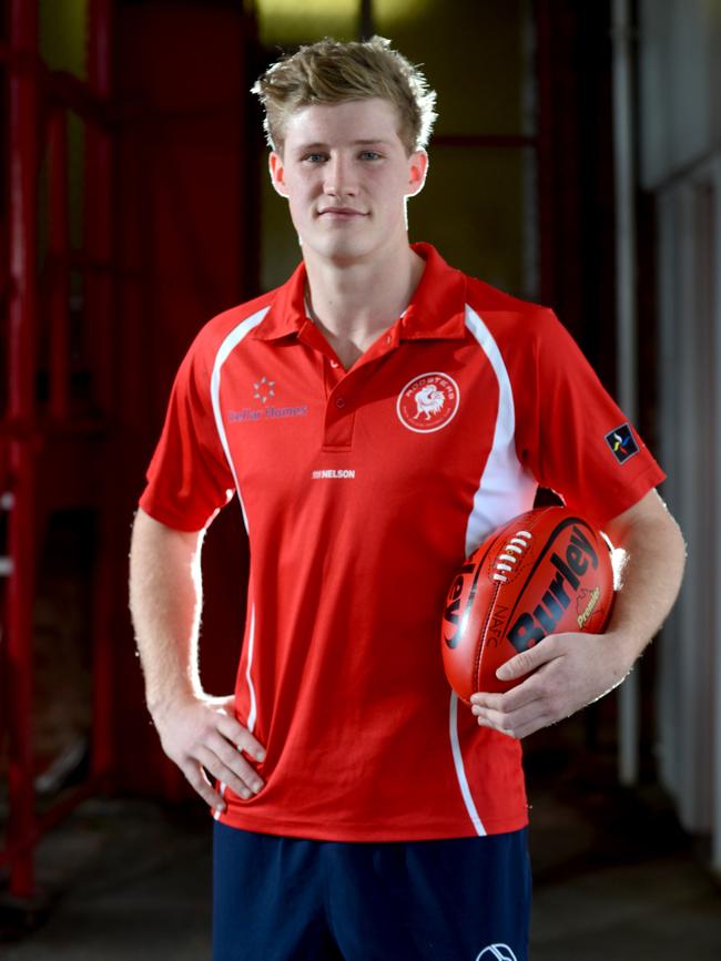 Wigg at North Adelaide prior to being drafted by the Crows. Picture: Sam Wundke.