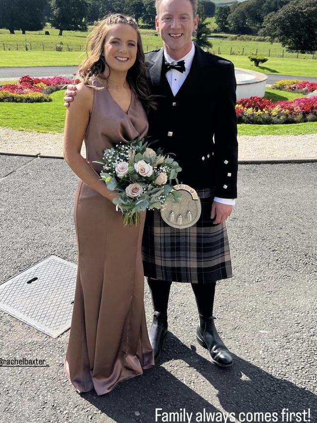 David Speirs at his cousin’s wedding in Scotland. Picture: Instagram