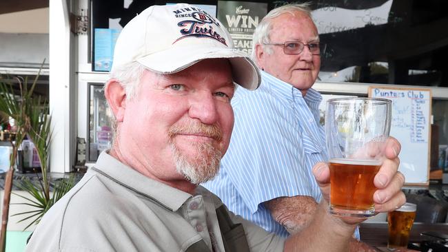 Steve Price enjoys a drink at the Ivory Bar and Restaurant. Photo by Richard Gosling