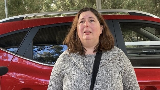 Erin Patterson outside her Leongatha home. Picture: Brooke Grebert-Craig