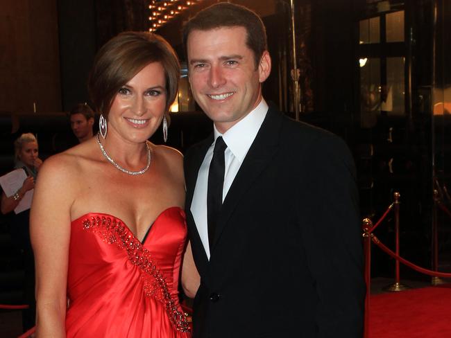 Stefanovic with wife Cassandra Thorburn at the 2011 Logie Awards.