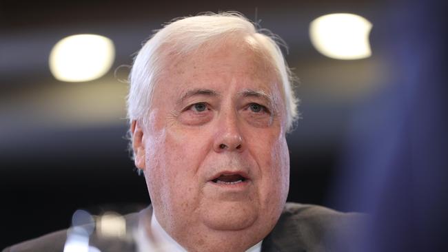 Clive Palmer speaks at the National Press Club in Canberra. Picture: NCA NewsWire / Gary Ramage