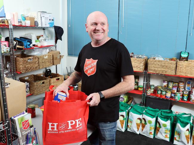 Danny Salsbury has been working tirelessly making sure the homeless and those doing it tough in the community had essential supplies and hot meals throughout COVID-19. Picture: Tim Hunter