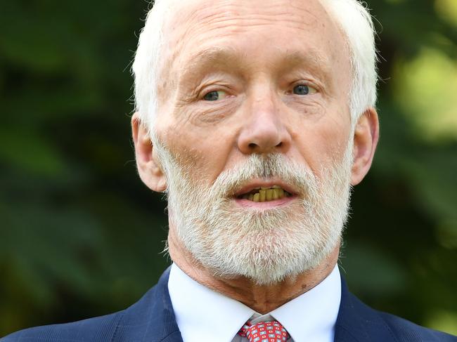 Patrick McGorry Chair of the Expert advisory Committee for the Mental Health Royal Commission speaks during a press conference at Parliament House, Melbourne, Thursday, November 28, 2019. (AAP Image/James Ross) NO ARCHIVING