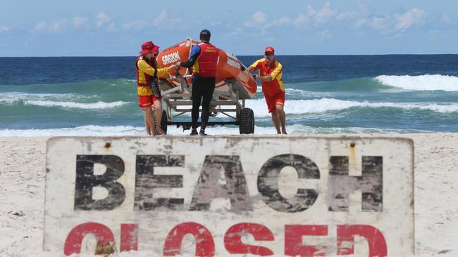 Lighthouse Beach was closed after the attack. Picture: Glenn Hampson