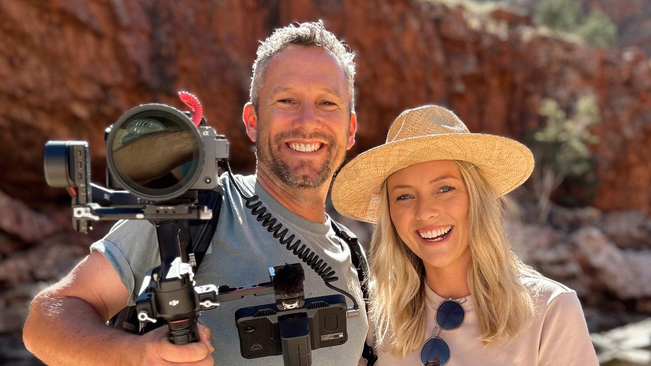 ‘Helicopters, hot air balloons, glaciers’: TV stars who travel the world for work on their love story